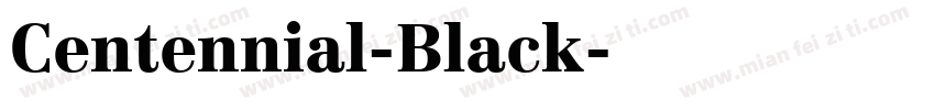 Centennial-Black字体转换