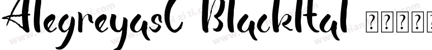 AlegreyasC-Blackltal字体转换