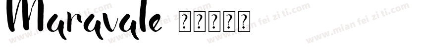 Maravale字体转换