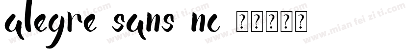 alegre-sans-nc字体转换