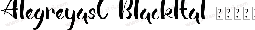 AlegreyasC-Blackltal字体转换