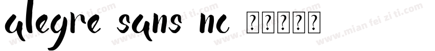 alegre-sans-nc字体转换