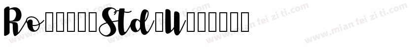 RoぶらっしゅStd-U字体转换