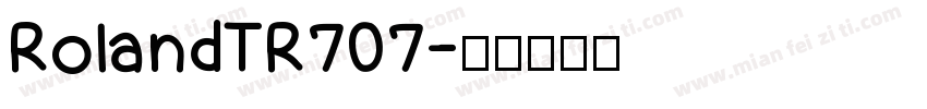 RolandTR707字体转换