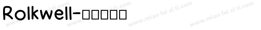 Rolkwell字体转换