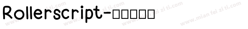 Rollerscript字体转换