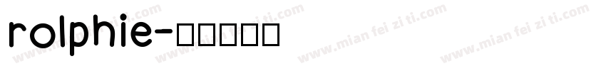 rolphie字体转换
