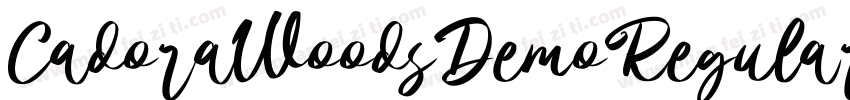 CadoraWoodsDemoRegular-axY1J字体转换