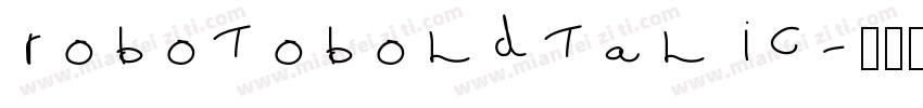 robotoboldtalic字体转换