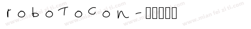 robotocon字体转换