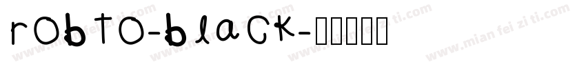 ROBTO-BLACK字体转换