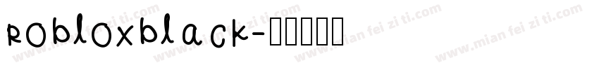 robloxblack字体转换