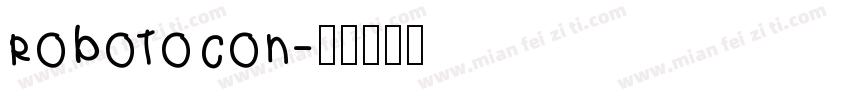 robotocon字体转换
