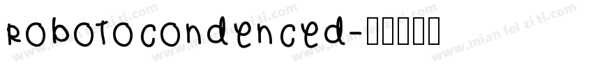 robotocondenced字体转换