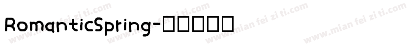 RomanticSpring字体转换