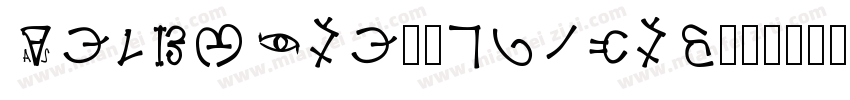 Enochian-Regular字体转换