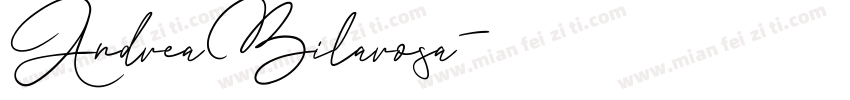 AndreaBilarosa字体转换