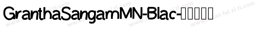 GranthaSangamMN-Blac字体转换