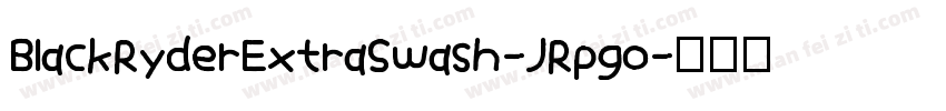 BlackRyderExtraSwash-JRpgo字体转换