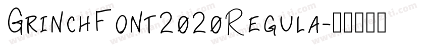 GrinchFont2020Regula字体转换