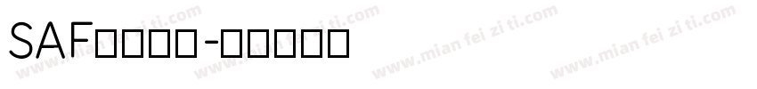 SAF等宽字体字体转换