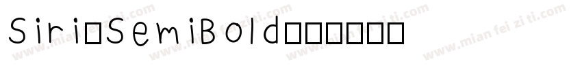 Siri-SemiBold字体转换
