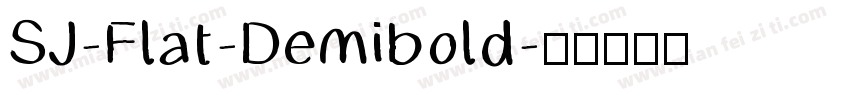 SJ-Flat-Demibold字体转换