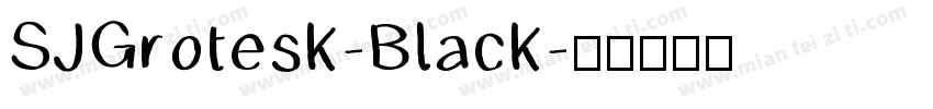 SJGrotesk-Black字体转换