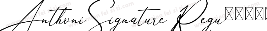 AnthoniSignatureRegu字体转换