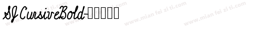 SJCursiveBold字体转换