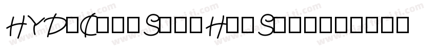 HYDaChunShouHuiSong字体转换