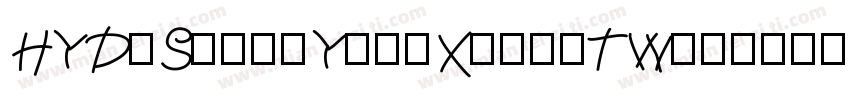 HYDiShengYingXiongTW字体转换
