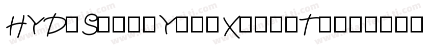 HYDiShengYingXiongTi字体转换