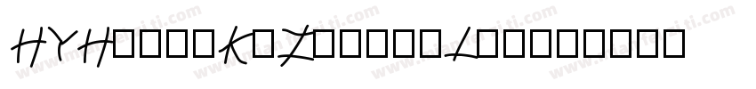 HYHuangKeZhuangLiw字体转换