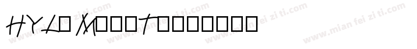 HYLeMiaoTi字体转换