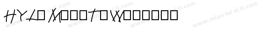 HYLeMiaoTiW字体转换