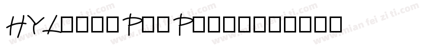 HYLiangPinPianj字体转换