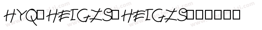 HYQiHEIGZSiHEIGZS字体转换
