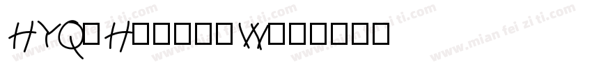 HYQiHei-75W字体转换