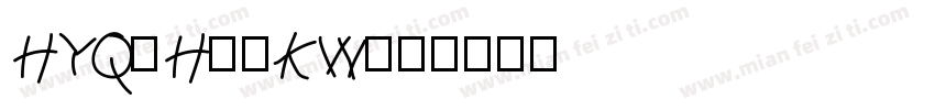 HYQiHeiKW字体转换