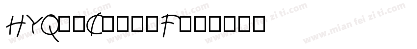 HYQinChuanF字体转换