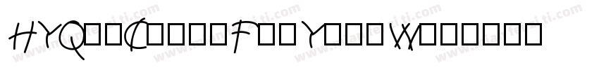 HYQinChuanFeiYingW字体转换
