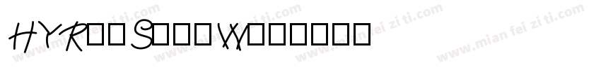 HYRuiSongW字体转换