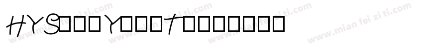 HYSongYangTi字体转换