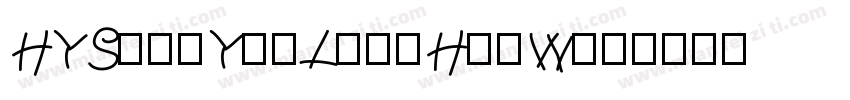 HYSongYunLangHeiW字体转换