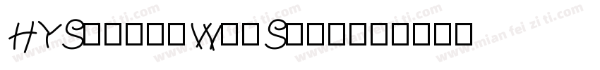HYSshangWeiShou字体转换