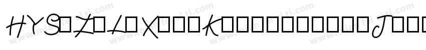 HYSuZeLiXingKai0riginalJ字体转换