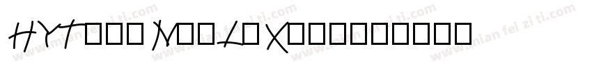 HYTianNuoLiXian字体转换