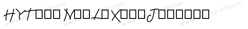 HYTianNuoLiXianJ字体转换