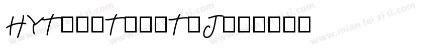 HYTiaoTiaoTiJ字体转换